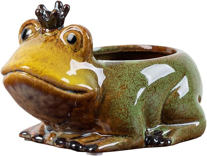 Thumbnail: WAIT FLY Cute Animal Ceramic Flower Pot Succulent Planter-Horse