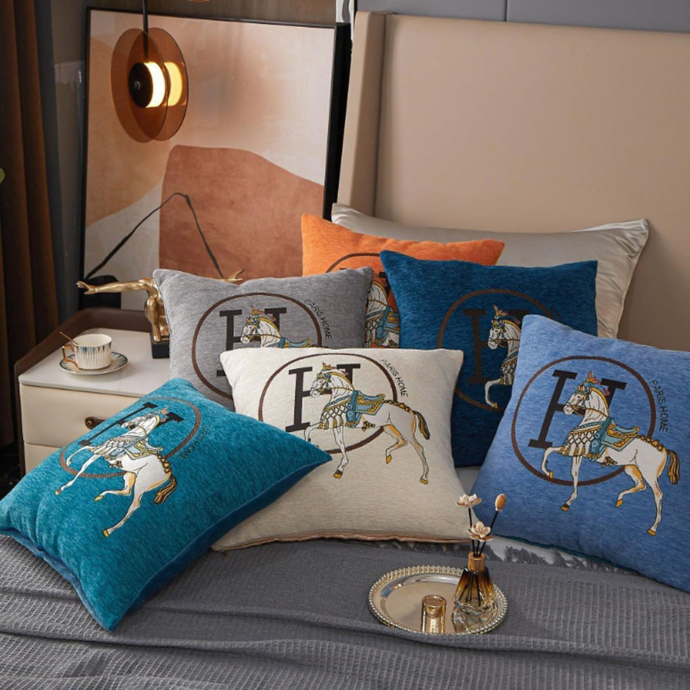 Thumbnail: Croker Horse 18x18'' inches Throw Pillow Cushion Covers Set Pack of 2 Pcs - Lux