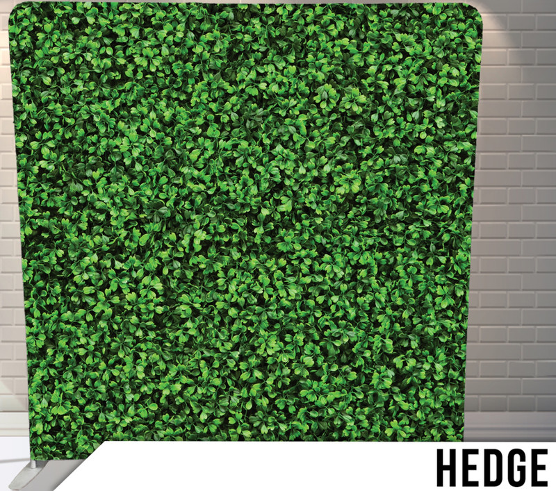 Boxwood Faux Hedge photo booth backdrop