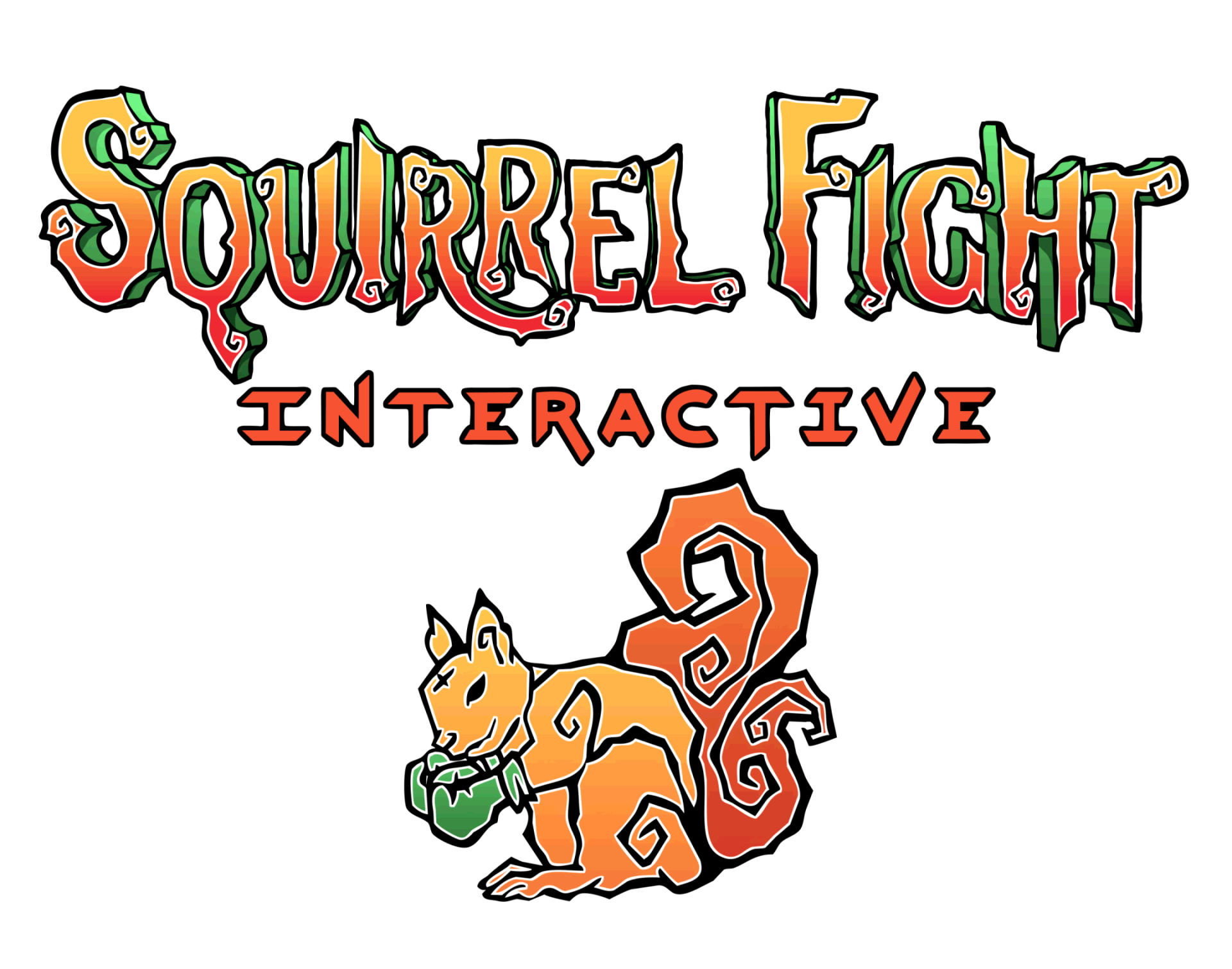 Squirrel Fight Interactive Logo Glitch Effect