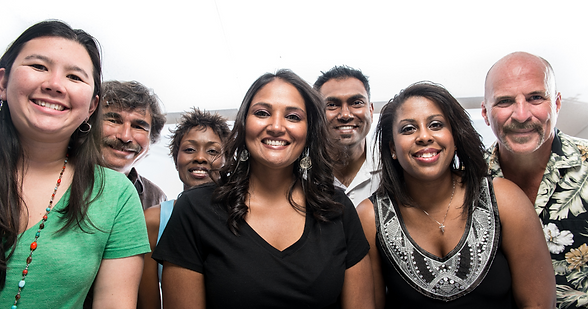 Image of people smiling attending professional development with The Institute of Hope