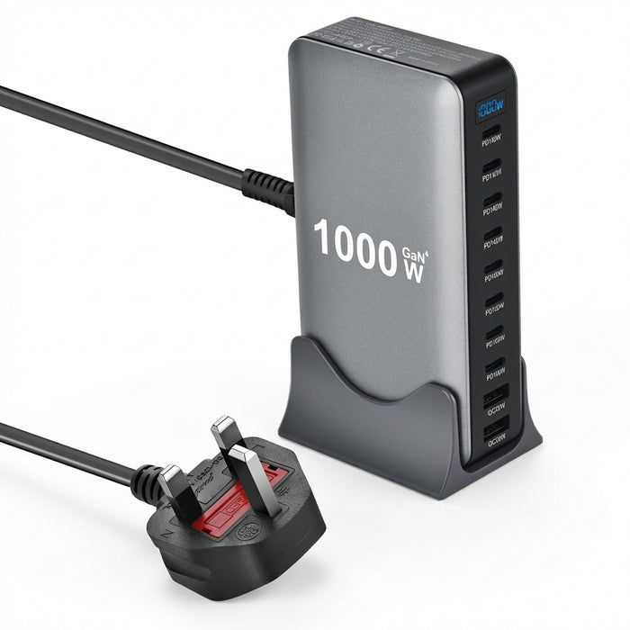 10-Port GaN Desktop Charger 1000W