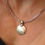 Thumbnail: Silver Hammered Disc Necklace | Impulsiva Jewelry