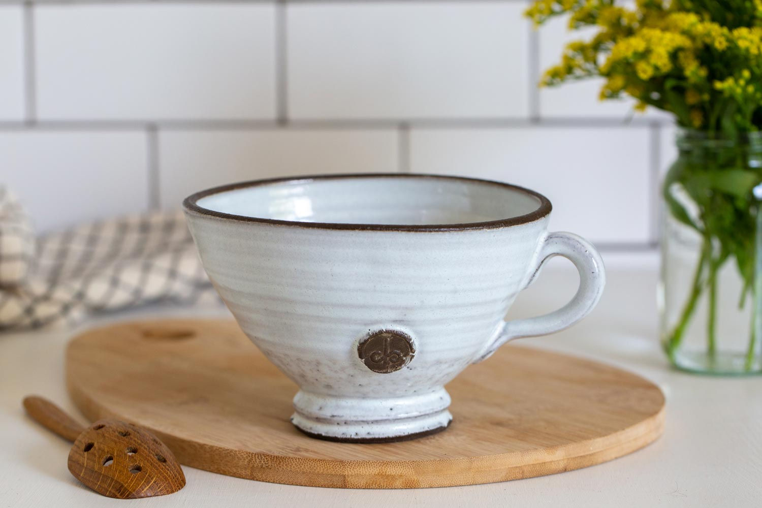 ספל קערה עם ידית מקרמיקה | דנה בלייר