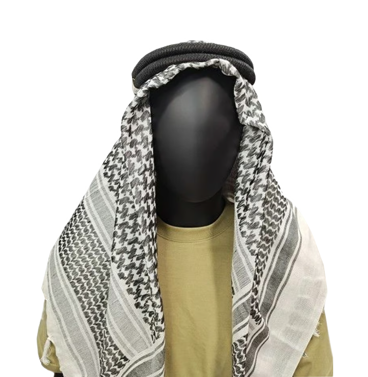 2.7.4.Muslim Shemagh Caps Printed Square Scarf Islamic Arab Dubai Saudi Arabian