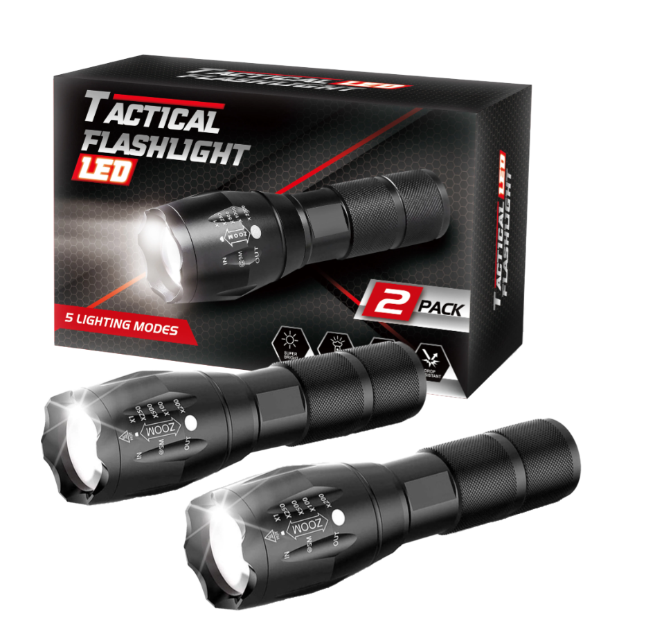 Thumbnail: 5.5.6.5 Military Grade High Power Waterproof Rechargeable Battery Tactical Torch