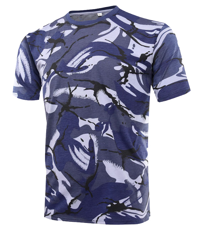 Thumbnail: 2.3.7.Navy Blue Camouflage Combat T-shirt