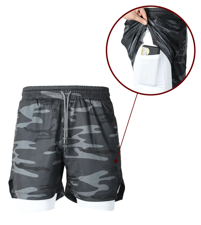 Thumbnail: 2.8.1.Tactical Army Training Dual Layer Breathable Mesh Fitness Gym Sport Camo S