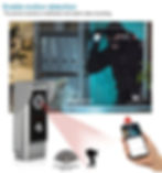 Miniatura: Timbre de video intercomunicador de control remoto 7"LCD