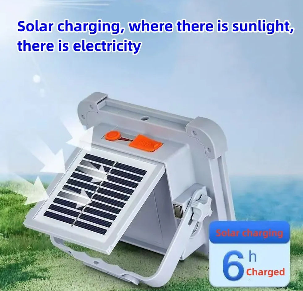 Miniatura: Reflestor de Luz portátil solar recargable multifuncional