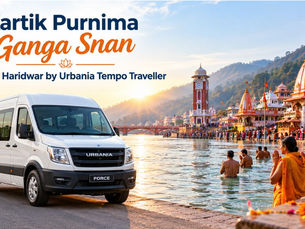 Kartik Purnima Ganga Snan trip from Delhi to Haridwar by Urbania Tempo Traveller for group travel.