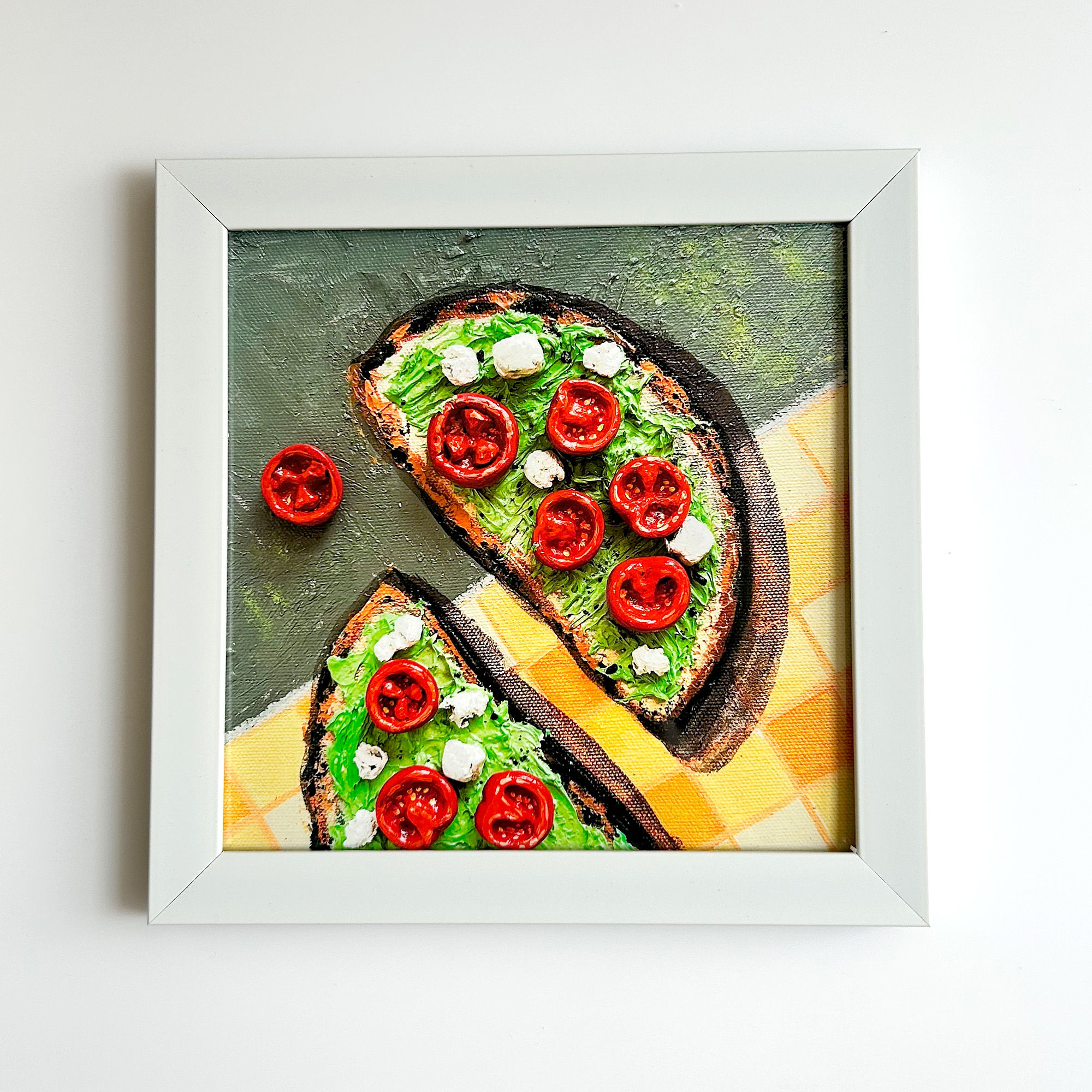 Avacado Delight, Darling! 8"x8"(digital print) framed