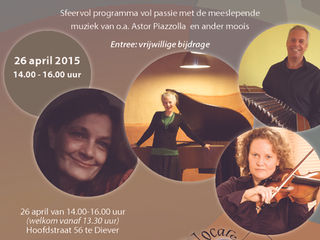 Concert zondagmiddag 26 april