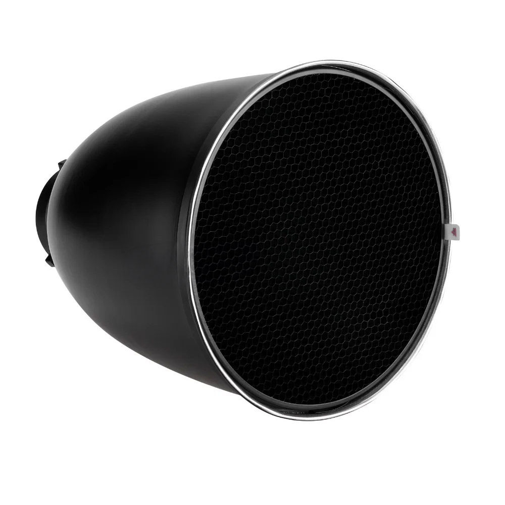 Lighting snoot 45 degree reflector Light Control with Honeycomb Grid for bowens