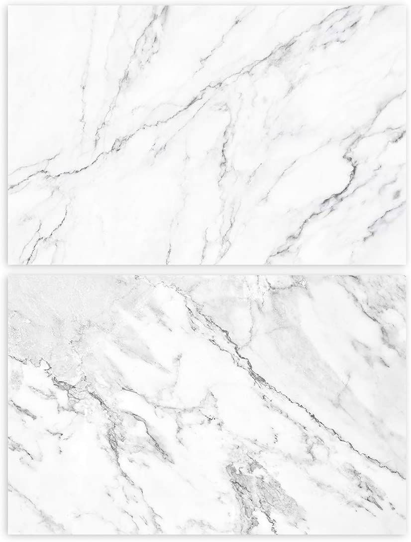 3D White Dreamy Marbles Food Photography Backdrop(#8812)