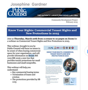 Join Public Counsel for a Special Webinar On Commercial Tenant Rights