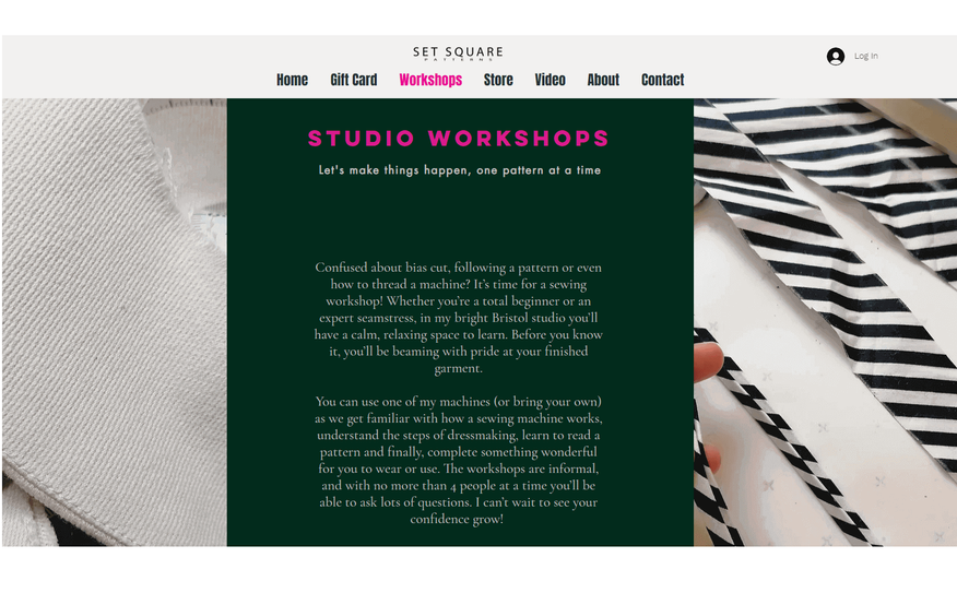 Website Copy for Set Square Patterns