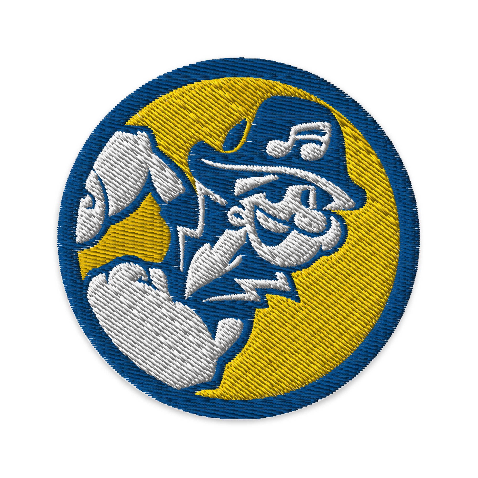 DJ Pirate - Stick Aufnäher ⌀3 in