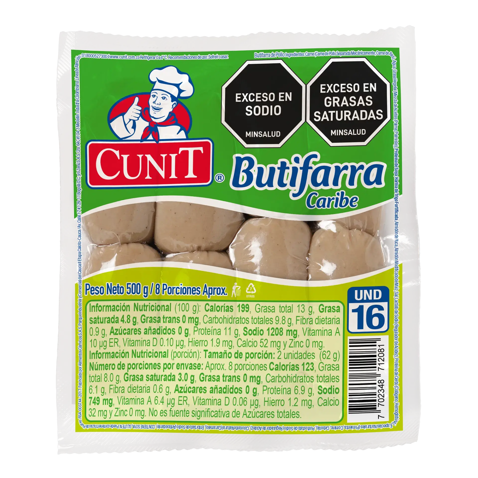 Butifarra Caribe Cunit 500g