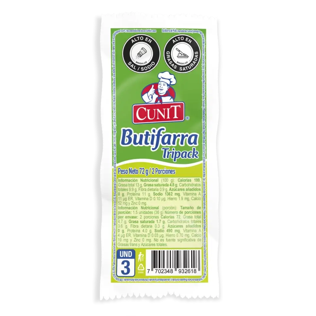Butifarra Tripack Cunit 72g