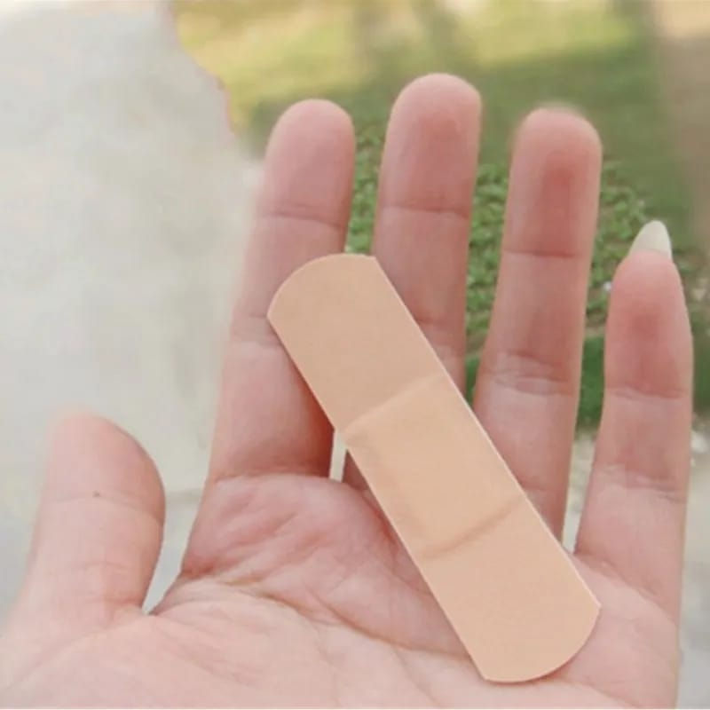 Thumbnail: 100pcs/lot Breathable Band Aid Waterproof Bandage First Aid