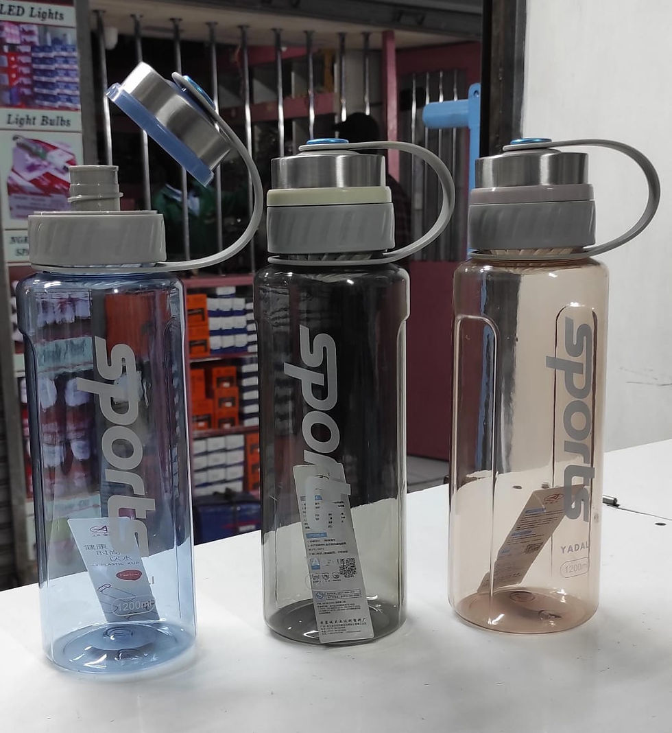 Direct Drinking silver lid Water Bottle