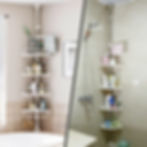 Thumbnail: 4-Tier Adjustable Bathroom Corner Rack