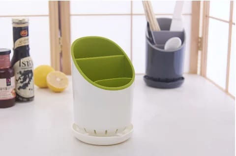 Cutlery drainer and organizer