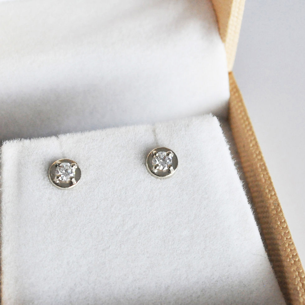 תמונה ממוזערת: עגילי אורו יהלום