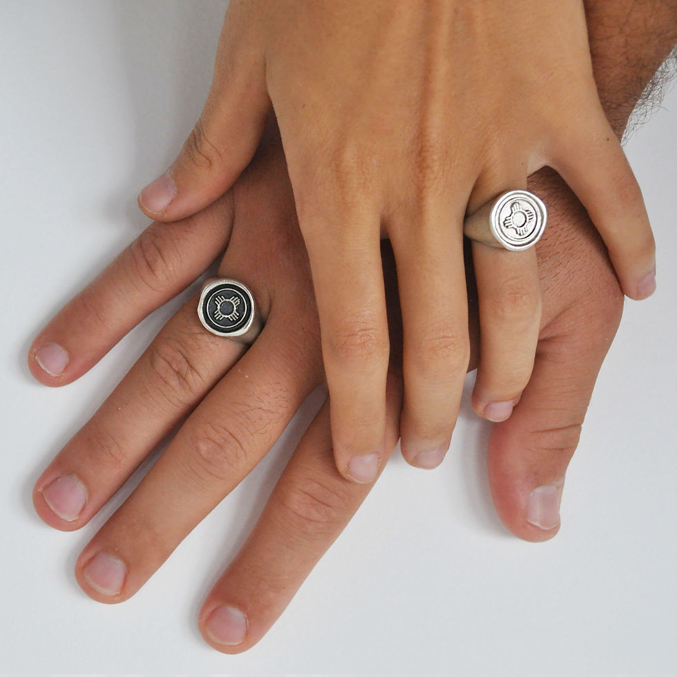 תמונה ממוזערת: טבעת חותם שעווה מושחרת