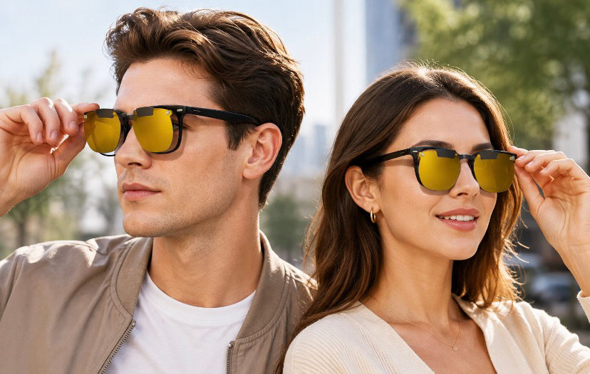 Thumbnail: Magnetic Clip-On Smart Glasses for Men & Women – UV Protection Sunglasses, Anti 
