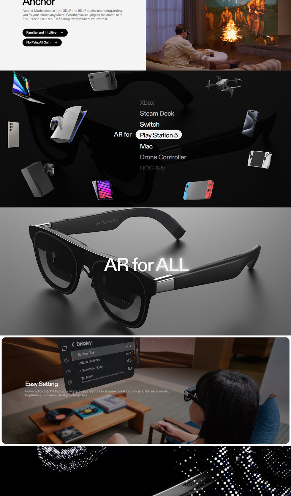 Thumbnail: XREAL One Pro AR Glasses with Self-Developed X1 Spatial Chip 0.55" Micro-OLED Di