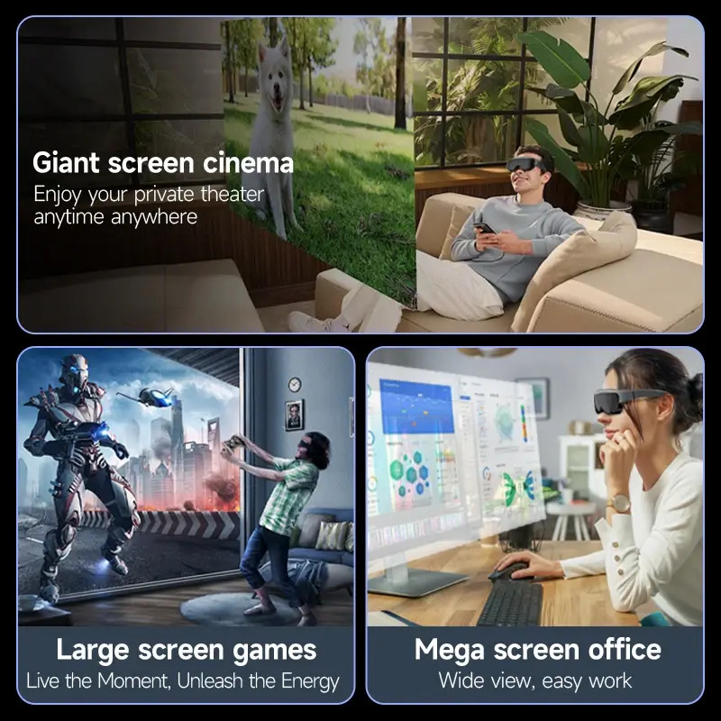 Thumbnail: ENMESI V50 4.9" Fov 50 Screen AR Glasses 1080 HMD