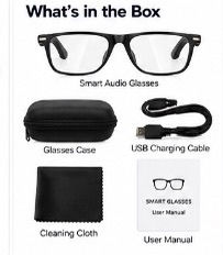 Thumbnail: Smart Audio Glasses with Open-Ear Bluetooth Speakers, HD Calls & Noise Reduction
