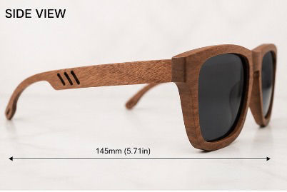 Thumbnail: SULTAN OPTICS 100% Walnut Wood Sunglasses for Men and Women