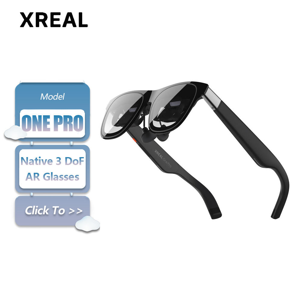 XREAL One Pro AR Glasses with Self-Developed X1 Spatial Chip 0.55" Micro-OLED Di