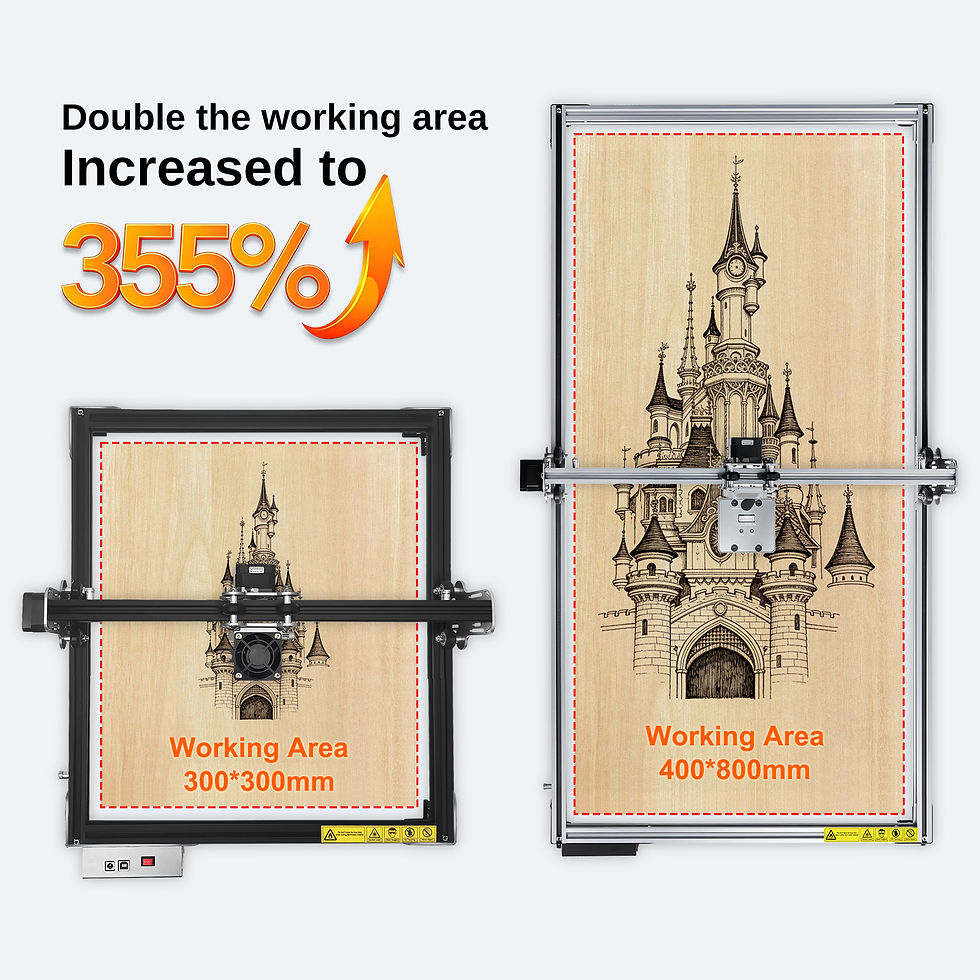 Thumbnail: LASER TREE Laser Engraver with 20W Laser Module Working Area 400x800mm Laser Eng