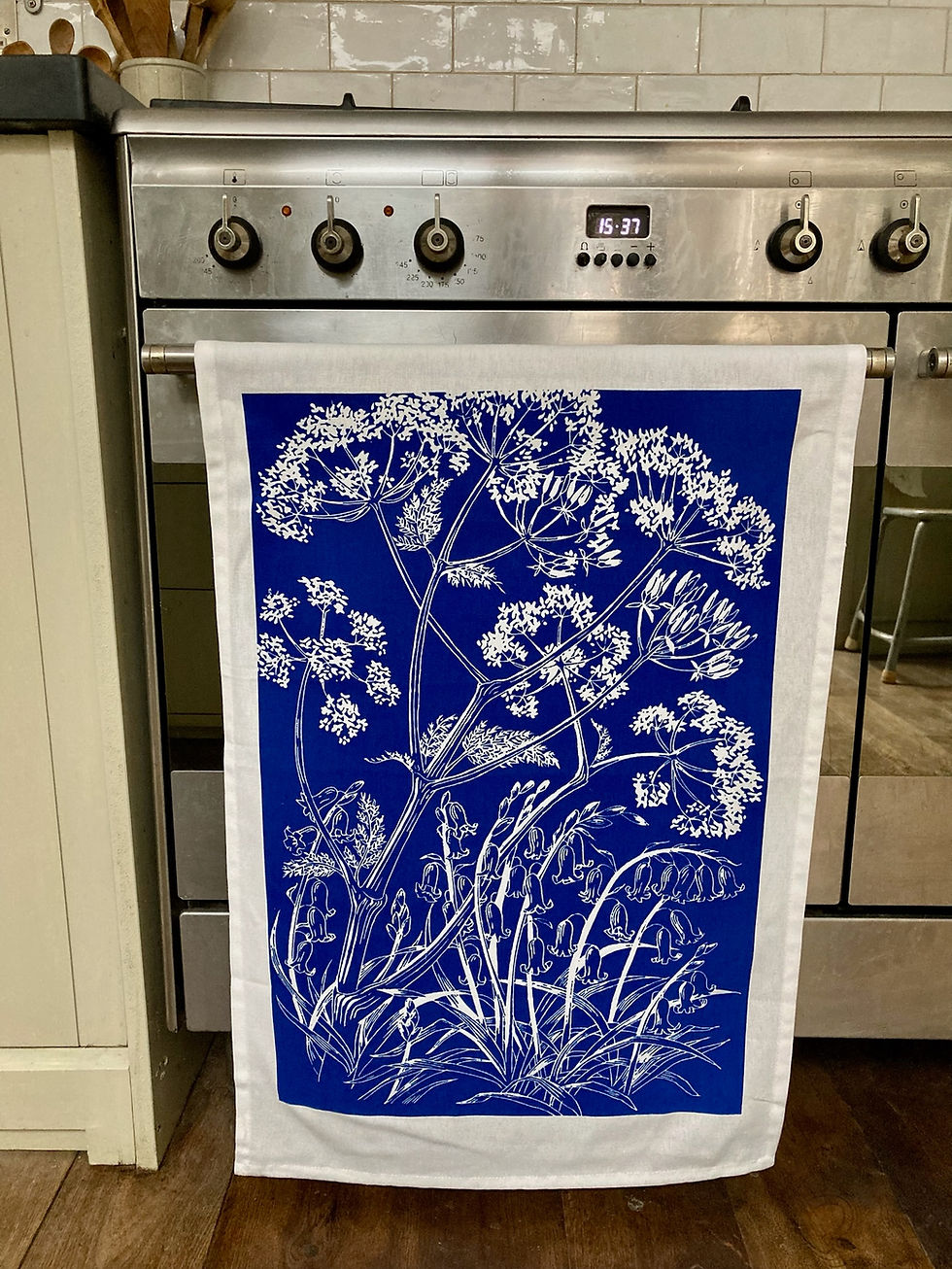 Thumbnail: Hedgerow Blossom Tea Towel