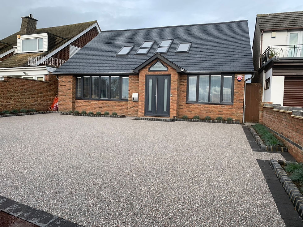 A Modern Silver Resin Driveway Transformation in Gillingham Kent