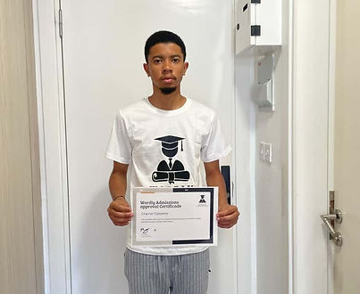 cheinal cassamo wordly admissions certificate