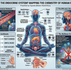 Anatomische Infografik von Yogveda Yoga Bern: Das endokrine System. Nervensystem vs endokrines System, Anatomie von Burnout, eine Karte der 9 Drüsen und der Mythos der Chakra-Heiler.