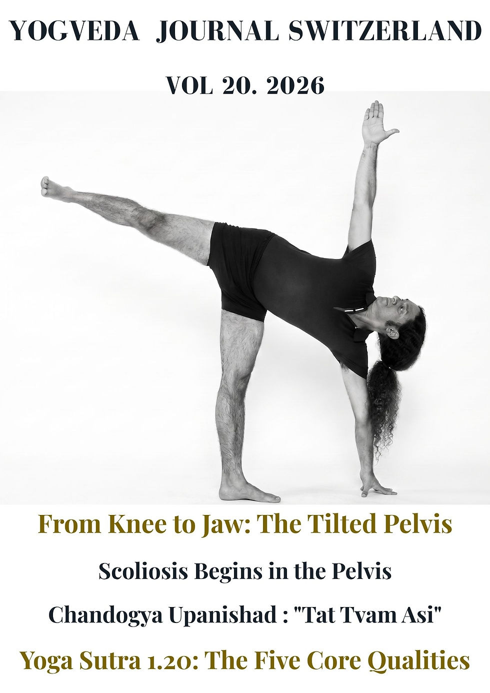 Master Shahid Khan explains the biomechanical reality of knee pain and dismantles the knee pain illusion in the newest volume of the Yogveda Journal Switzerland Vol 20.