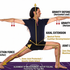 Biomechanische Infografik Yogveda Yoga Bern: Klinische Ausrichtung, Gelenkzentrierung und axiale Extension in Virabhadrasana II auf The Yoga Mat.