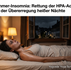 Eine schlaflose Person leidet unter Sommer-Insomnia in einem überhitzten Schlafzimmer während einer europäischen Tropennacht und nutzt die Atemmotores zur Beruhigung der HPA-Achse.