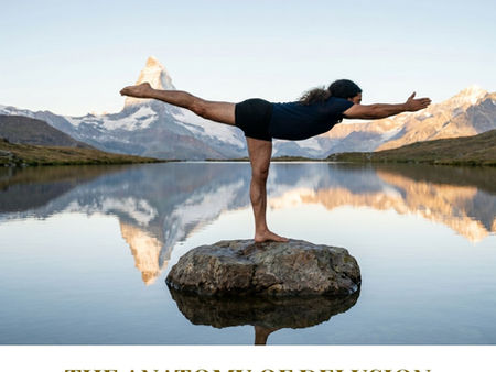 Master Shahid Khan demonstrating clinical geometric alignment in the Swiss Alps for the cover of Yogveda Journal Switzerland Vol. 17. Topics include the true benefits of yoga, fasting, and dismantling the ego.