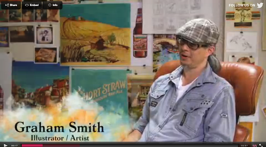 Graham Smith in his art studio