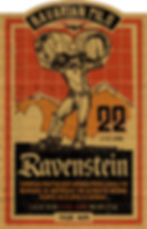 Ravenstein label sketch cardboard