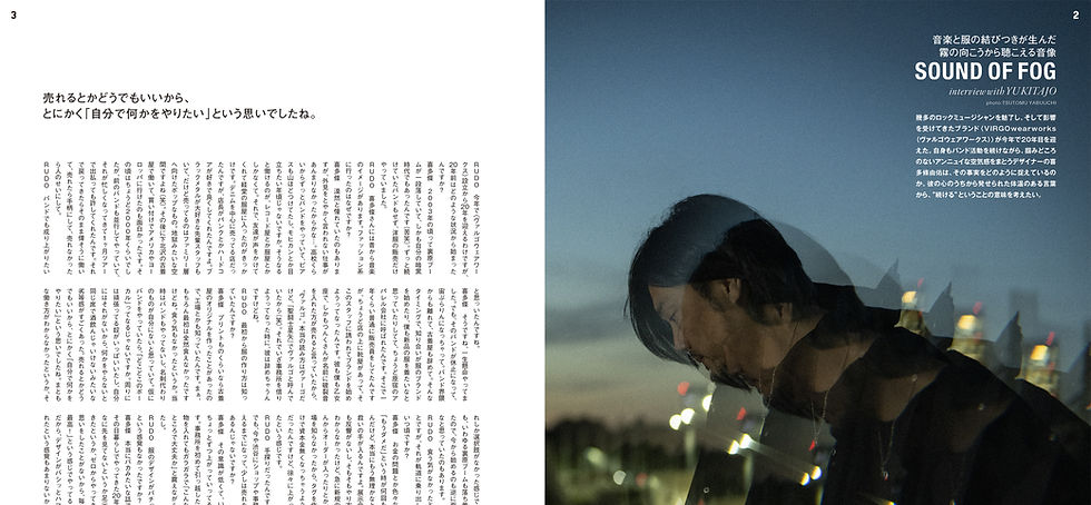 <期間限定公開>RUDO 2023AW VIRGOwearworks Director/Designer喜多條 由佑のインタビュー