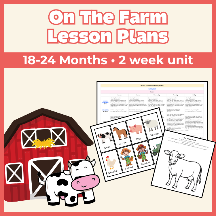 On The Farm Lesson Plans (18-24M)