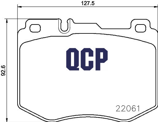 QCP Front Brake Pads - 22061